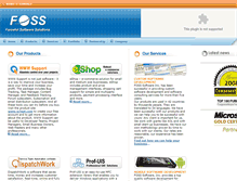 Tablet Screenshot of fosssoftware.com